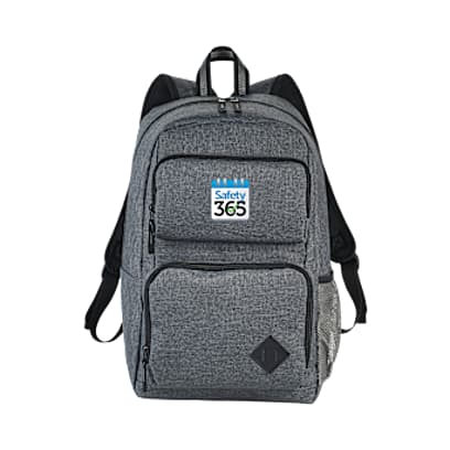 Graphite Deluxe 15" Laptop Backpack custom branded promotional product