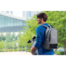 Grayley 15" Laptop Backpack — Graphite (GA) — decorated product view