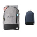 Grayley 15" Laptop Backpack — Graphite (GA) — decorated front view