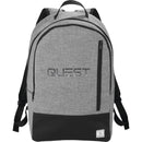 Grayley 15" Laptop Backpack — Graphite (GA) — decorated front view