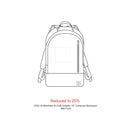 Grayley 15" Laptop Backpack — Blue — blank product view