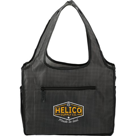 Grid Bungalow Tote custom branded promotional totes