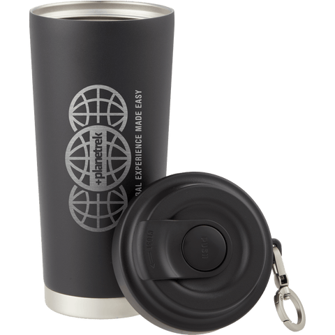Haley 16 oz Vacuum Tumbler with One-Touch Lid custom branded promotional drinkware