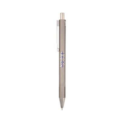 Halo Soft Touch Recycled Aluminum Gel Pen custom branded promotional pens