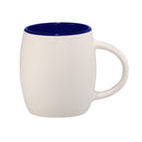 Hearth Ceramic Mug with FSC®100% Wood Lid/Coaster 15oz — Wblue(WBL) — blank front view