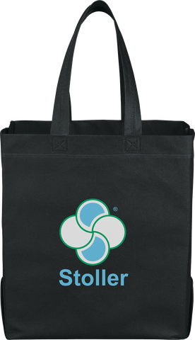 Heat Seal Non-Woven Big Grocery Tote custom branded promotional totes