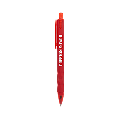 Hexi Soft Touch Recycled Gel Pen custom branded promotional pens