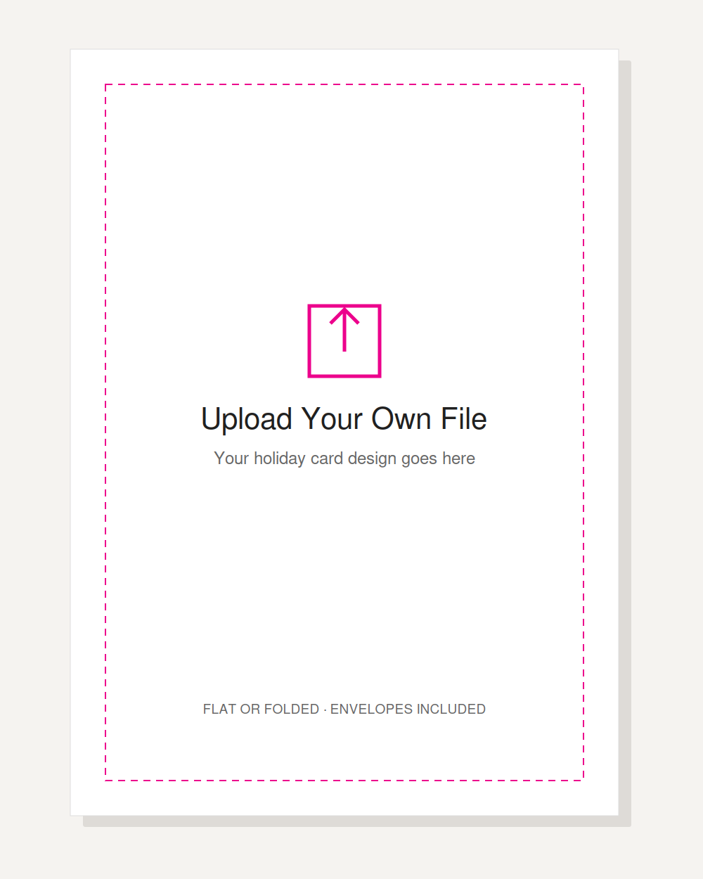 Upload Your Own File — Holiday Card
