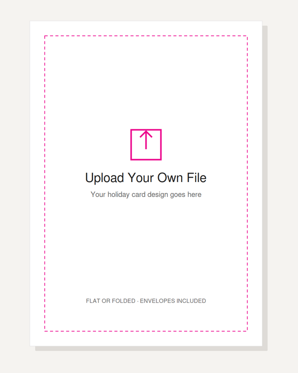 Upload Your Own File — Holiday Card