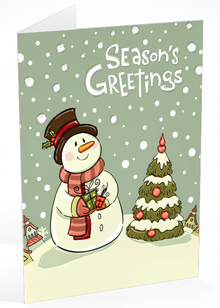 Folded Raised Spot Gloss front — Holiday Cards - FT100