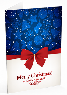 Folded Foil front — Holiday Cards - FT102