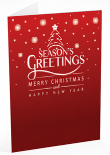 Folded Raised Spot Gloss front — Holiday Cards - FT103