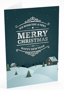 Folded Foil front — Holiday Cards - FT104