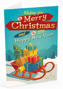 Folded Foil front — Holiday Cards - FT105