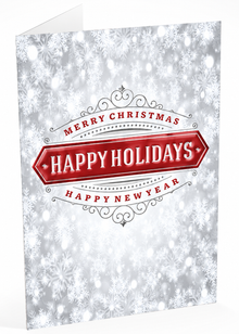 Folded Raised Spot Gloss front — Holiday Cards - FT108