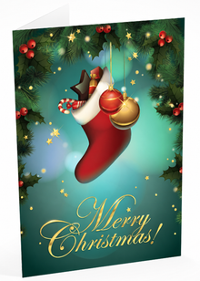 Folded Foil front — Holiday Cards - FT110