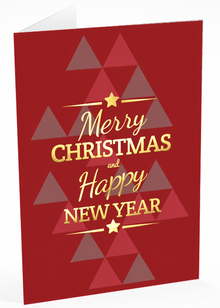 Folded Foil front — Holiday Cards - FT111