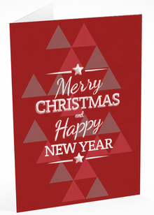 Folded Raised Spot Gloss front — Holiday Cards - FT111