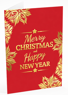 Folded Foil front — Holiday Cards - FT112