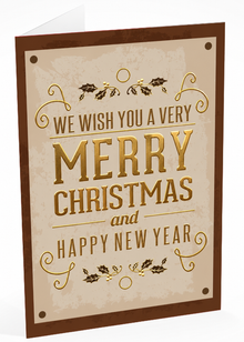 Folded Foil front — Holiday Cards - FT113