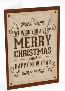 Folded Raised Spot Gloss front — Holiday Cards - FT113