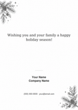 Personalized holiday card back — flat-portrait — 2