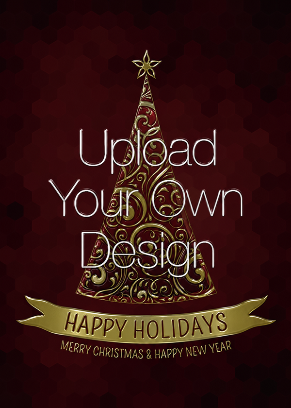 Flat Raised Spot Gloss front — Holiday Cards - FT001