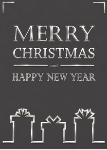 Flat Foil front — Holiday Cards - FT101