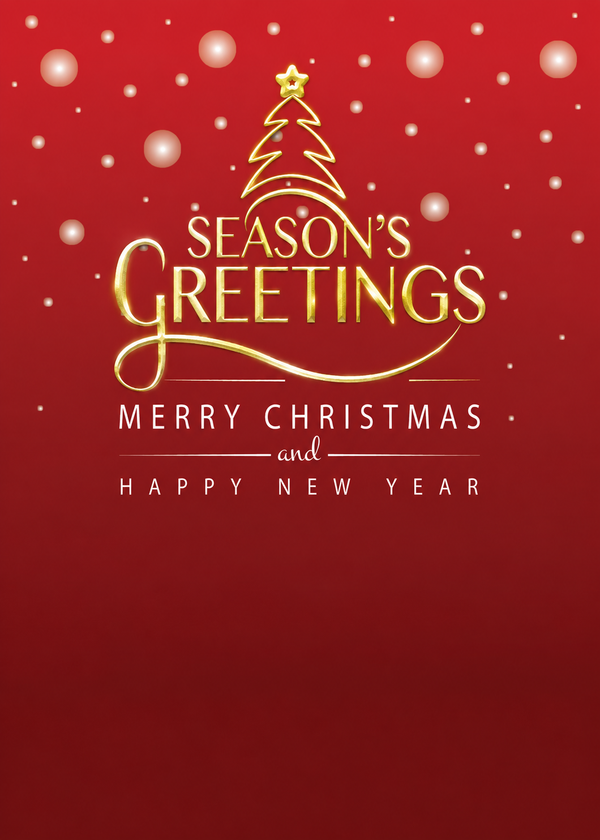 Flat Foil front — Holiday Cards - FT103