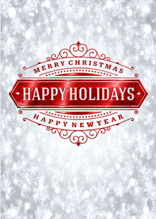 Flat Foil front — Holiday Cards - FT108