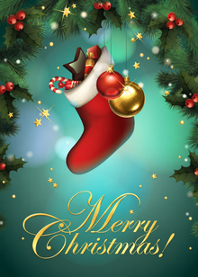 Flat Foil front — Holiday Cards - FT110