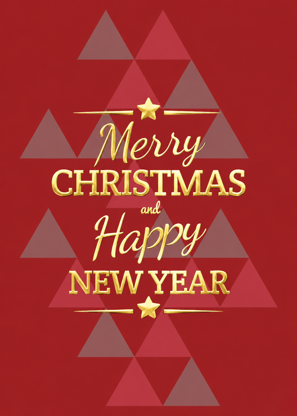Flat Foil front — Holiday Cards - FT111