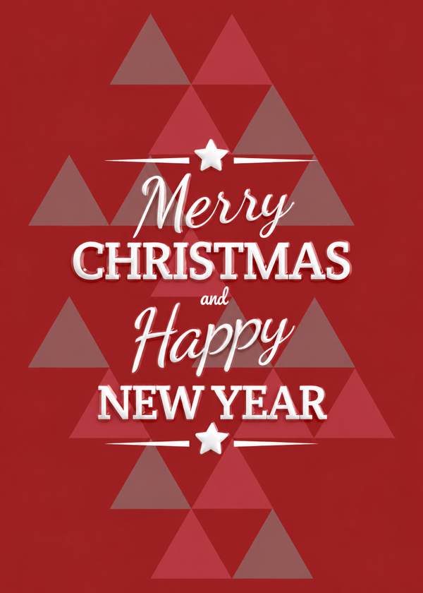 Flat Raised Spot Gloss front — Holiday Cards - FT111