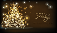 Flat Raised Spot Gloss front — Holiday Cards - FT121