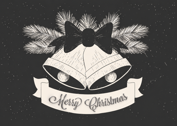 Flat Foil front — Holiday Cards - FT124