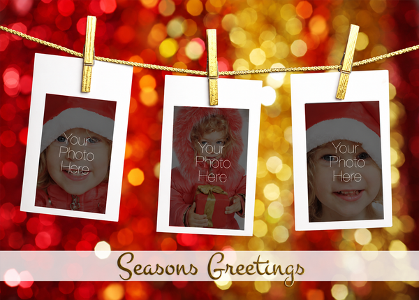 Flat Foil front — Photo Holiday Cards - PH100