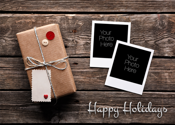 Flat Foil front — Photo Holiday Cards - PH101