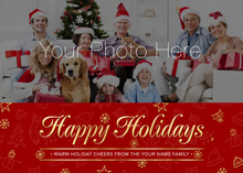 Flat Foil front — Photo Holiday Cards - PH102