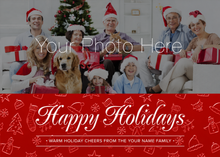 Flat Raised Spot Gloss front — Photo Holiday Cards - PH102