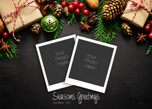 Flat Raised Spot Gloss front — Photo Holiday Cards - PH103