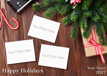 Flat Raised Spot Gloss front — Photo Holiday Cards - PH107