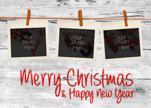 Flat Raised Spot Gloss front — Photo Holiday Cards - PH109