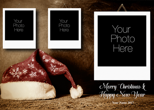 Flat Raised Spot Gloss front — Photo Holiday Cards - PH112