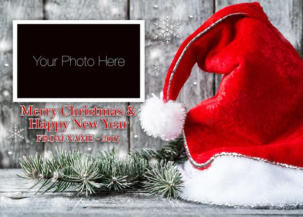 Flat Foil front — Photo Holiday Cards - PH120