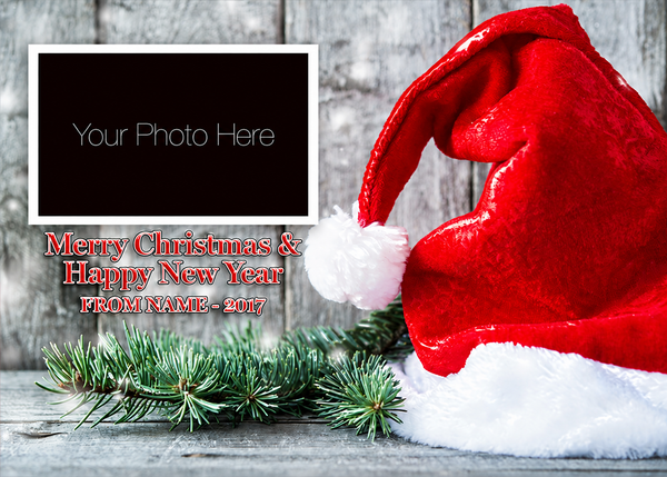 Flat Raised Spot Gloss front — Photo Holiday Cards - PH120