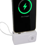 Hue Plus 5000 mAh Power Bank with Watch Charger 7122-19WH White (WH), supplier product view 10