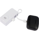 Hue Plus 5000 mAh Power Bank with Watch Charger 7122-19WH White (WH), supplier product view 11