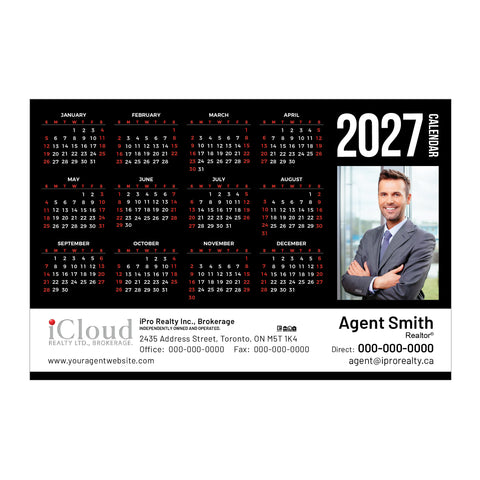 iPro Realty Year-At-A-Glance Calendars - WHT