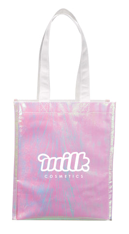 Iridescent Non-Woven Gift Tote custom branded promotional totes