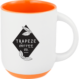 Isaac 14 oz Ceramic Mug with Rubber Bottom custom branded promotional drinkware — 1